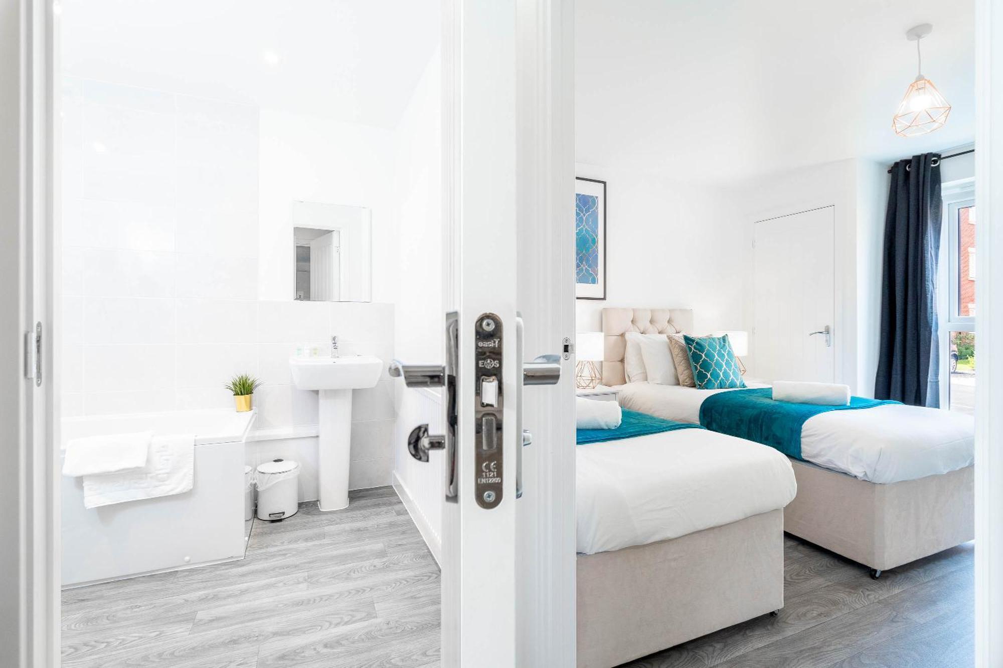 Luxury Apartment - Twin Beds - Selly Oak - Off-Street Parking - Free Netflix & Wifi - Top Rated 9Cc Birmingham Eksteriør billede